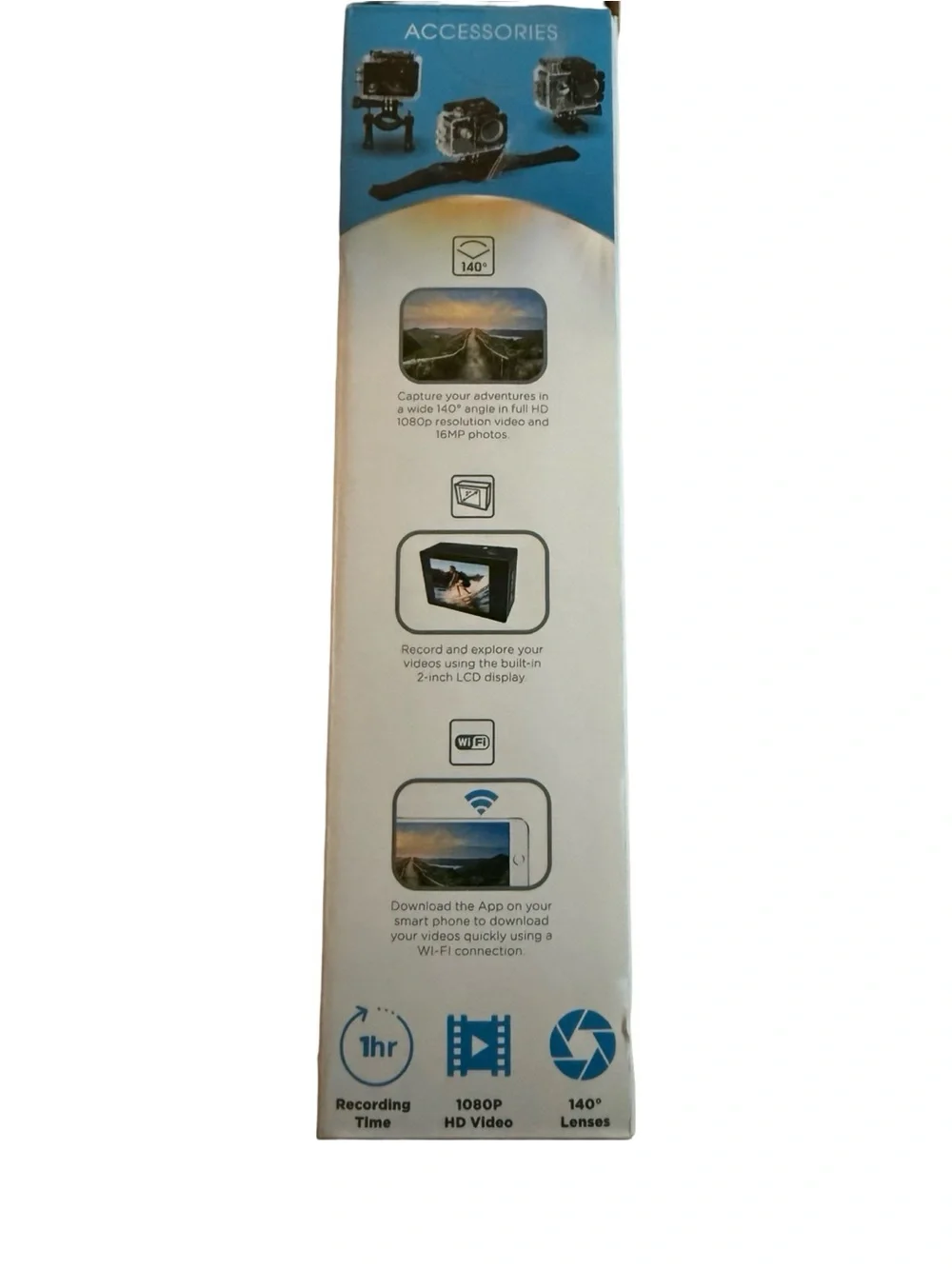 HD 1080p Action Camera - Black